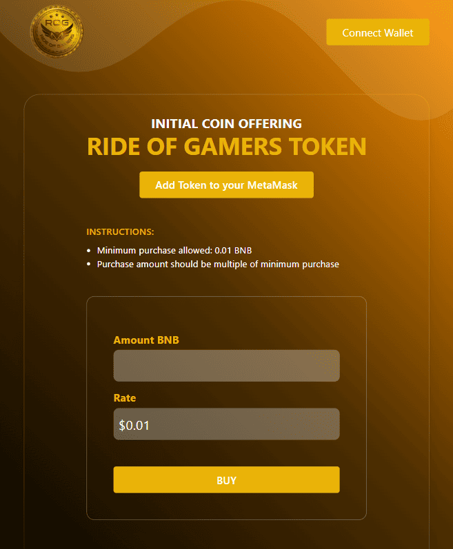 Ride of Gamers ICO